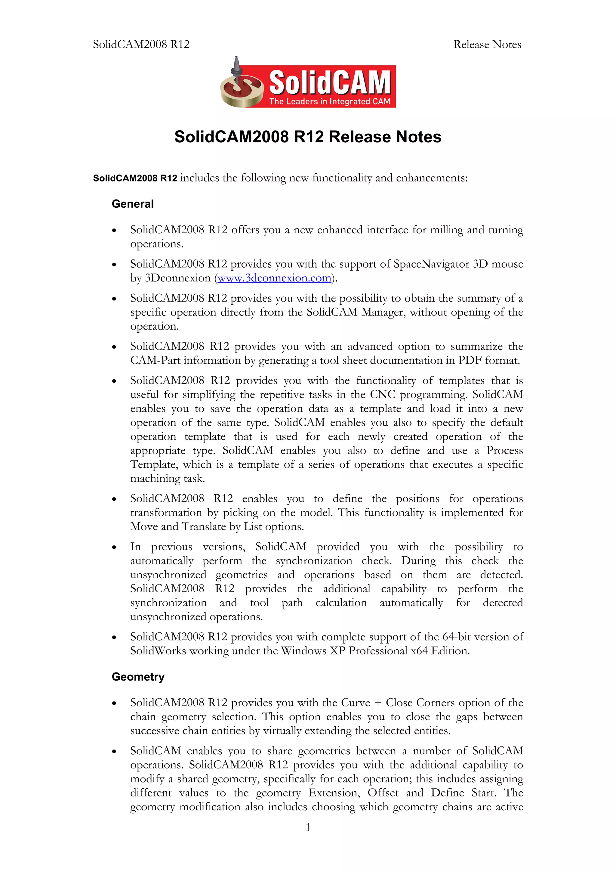 Solid cam release_notes2008 | PDF