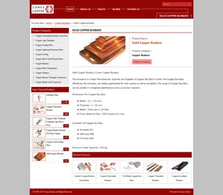 Solid copper busbars