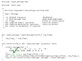 #include "type1_message.hpp"

#include "tools.hpp"

/*
 * See http://davenport.sourceforge.net/ntlm.html
 *
 * Type 1 Mess...