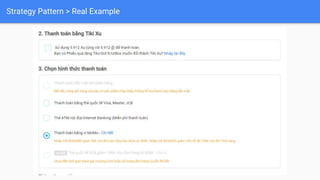 Strategy Pattern > Real Example
 