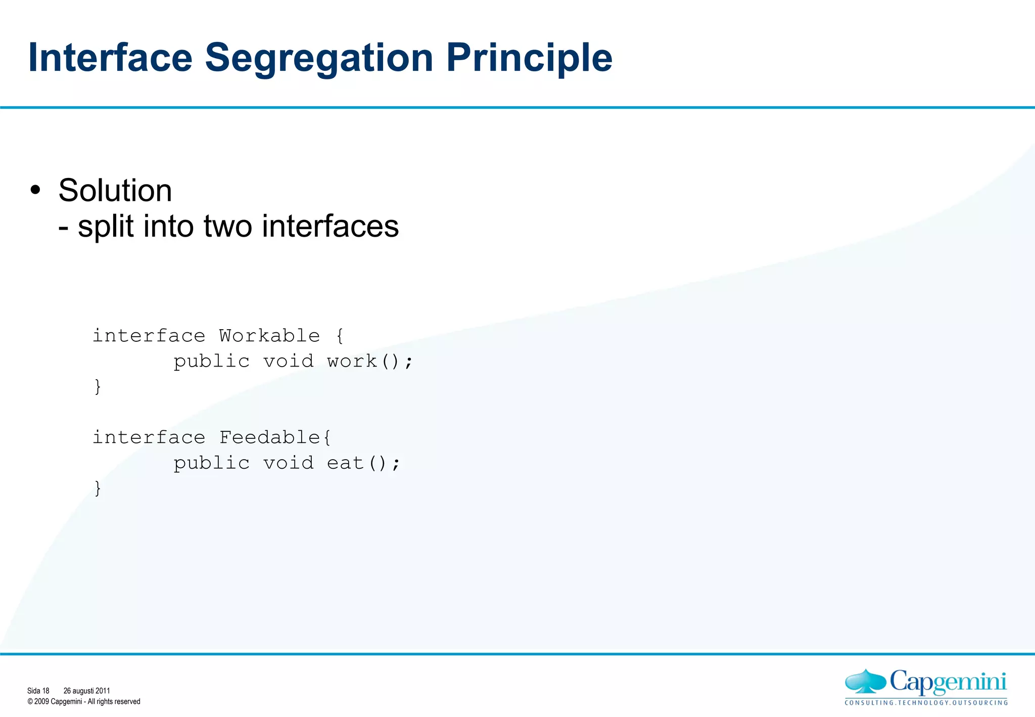 SOLID Design Principles | PPT | Programming Languages | Computing