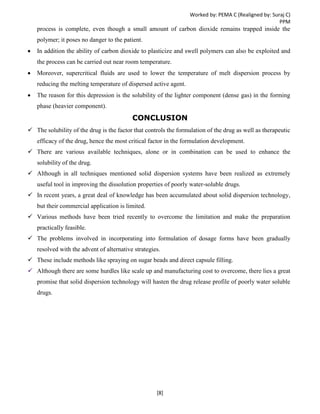 Solid Dispersion - Solubility enhancing tool | PDF