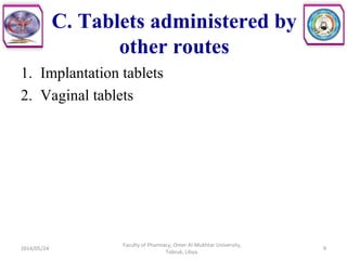 Femtab Solid dosage forms (tablets) | PPT