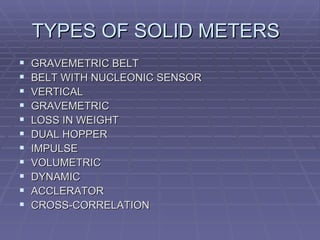 Solid Flow Meters | PPT