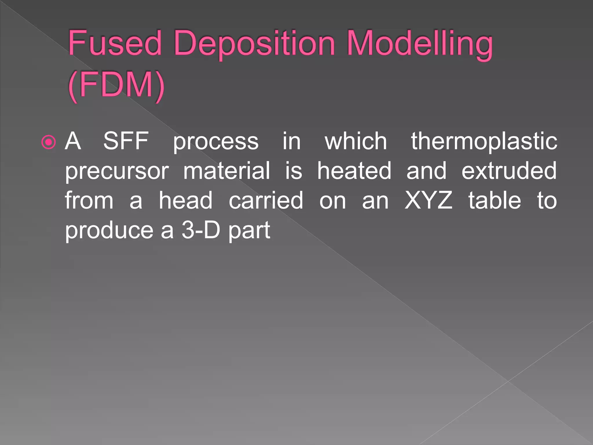 Solid freeform fabrication (sff) | PPT