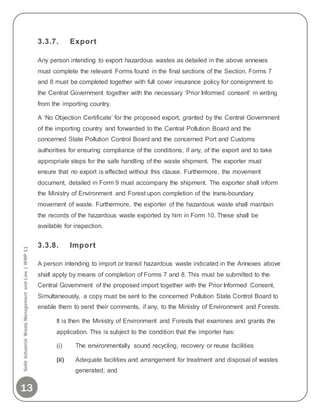 Solid industrial waste management & law - MBA project report | DOCX