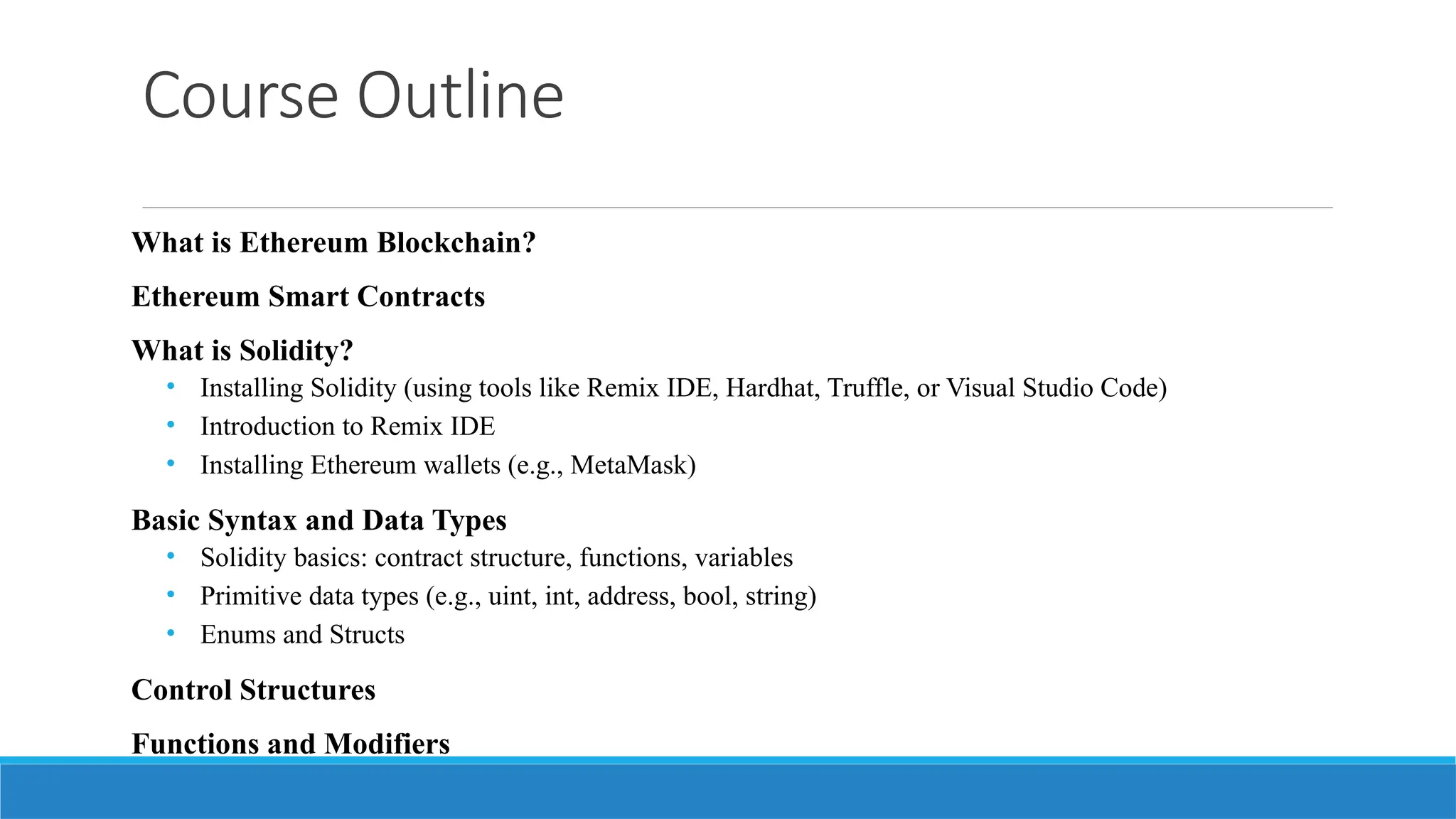 The Foundation of Smart Contract Development on Ethereum | PPTX
