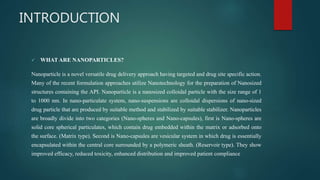 Solid lipid nanoparticles ppt | PPTX