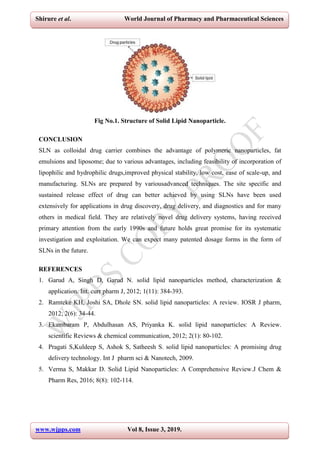 Solid lipid nanoparticles review published | PDF