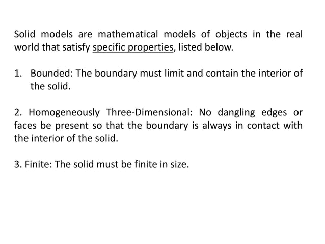 Solid modeling | PPTX