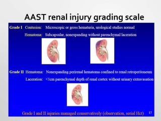 Solid organ injuries following abdominal trauma | PPTX