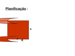 Planificação :
R
x
h
 