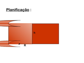 Planificação :
R
h
x
 