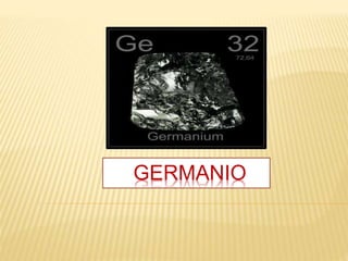 http://mtlindex.es/tierras-raras-germanio/
GERMANIO
 