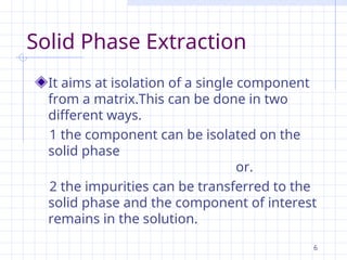 Comprehensive Overview of Solid Phase Extraction Techniques and ...