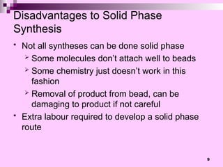 Comprehensive Overview of Solid Phase Synthesis in Pharmaceutical ...
