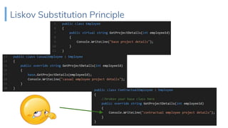 Liskov Substitution Principle
 