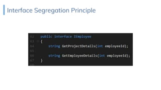 Interface Segregation Principle
 