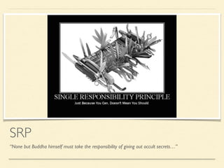 SRP
“None but Buddha himself must take the responsibility of giving out occult secrets…”
 