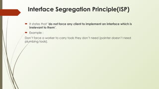 SOLID Principle in software design example | PPTX