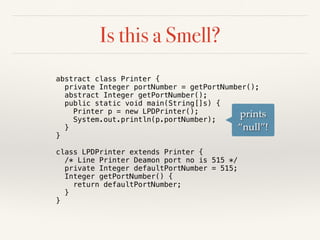 Why care about refactoring?
As an evolving program is
continually changed, its
complexity, reflecting
deteriorating structure,
increases unless work is done
to maintain or reduce it
- Lehman's law of Increasing Complexity
 