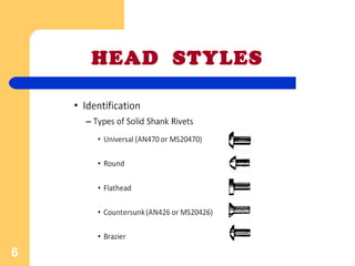 Solid Head Rivets Example Solid rivets | PPT