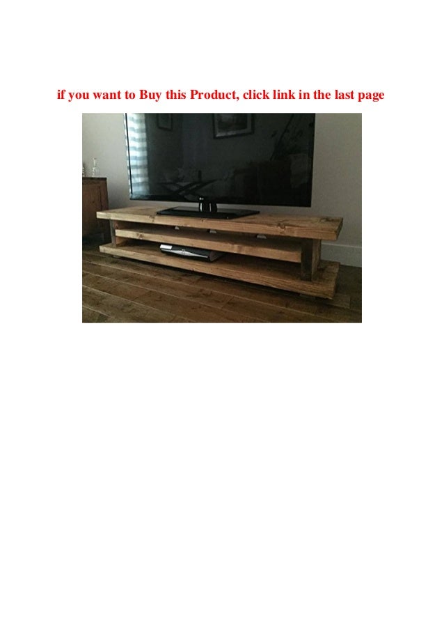 Solid Rustic Handmade Pine TV Unit finished in a Chunky Country Oak