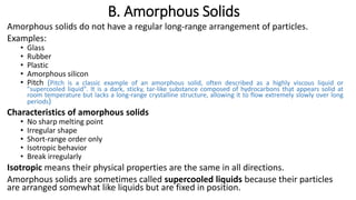 Comprehensive Overview of Solids: Properties, Types, and Defects | PDF