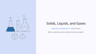 Exploring the Three States of Matter: Solids, Liquids, and Gases for ...