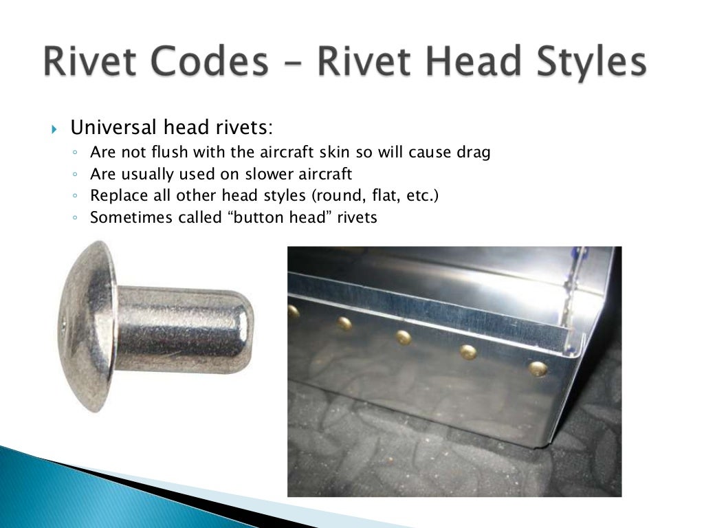 Solid Shank Rivet Codes