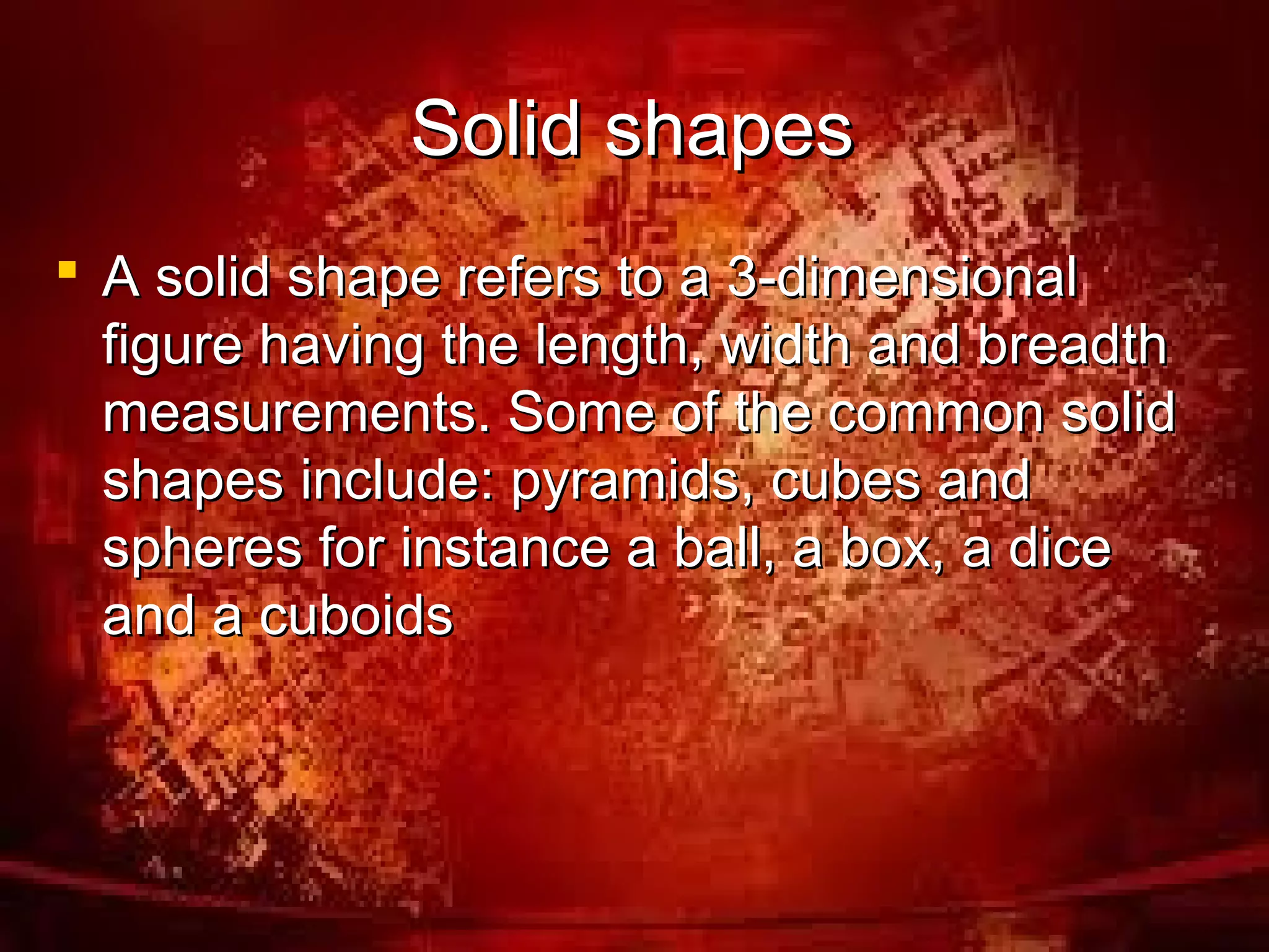 Solid shapes | PPT