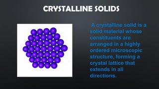Solid state and types of solids | PPT