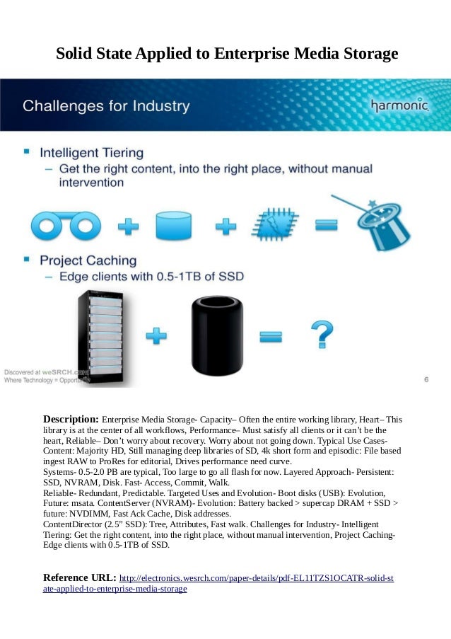 Solid State Applied to Enterprise Media Storage