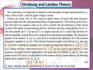 Ginzburg and Landau Theory
 