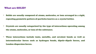 Comprehensive Overview of Solid State Chemistry and Crystal Structures ...