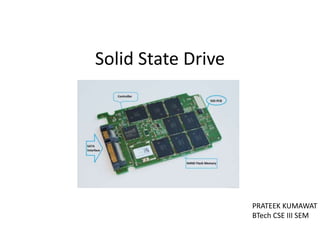 Solid State Drive
PRATEEK KUMAWAT
BTech CSE III SEM
 