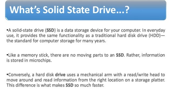 solid state drive drawbacks