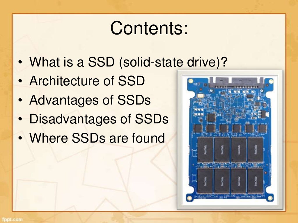 Solid state drives
