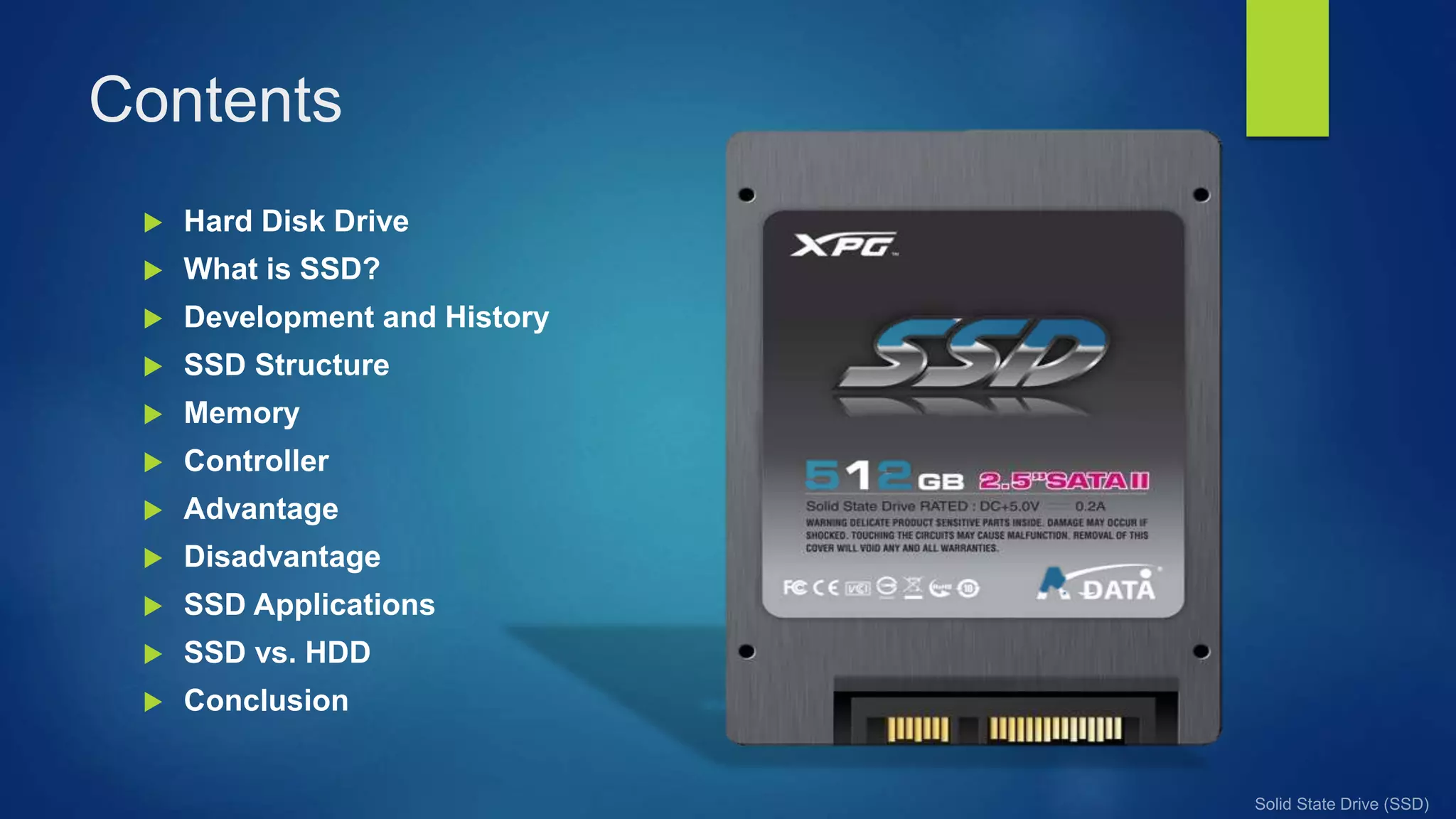 Solid state drive (ssd) | PPT