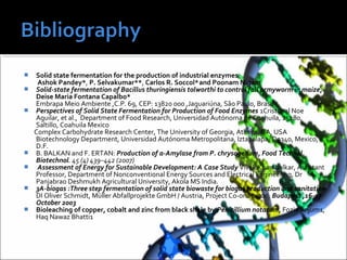 Solid state fermentation - Brief introduction | PPT