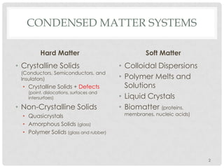 Solid state physics - Crystalline Solids | PPTX