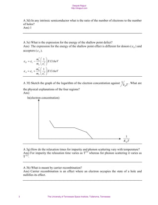 Solid State Physics Assignments | PDF