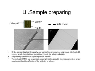 Solid state physics measurements