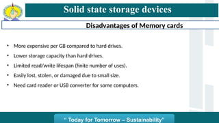 Solid state storage devices magnetic optical and solid state | PPTX
