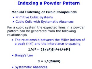 Solid state structures, unit cell, crystal system. .ppt