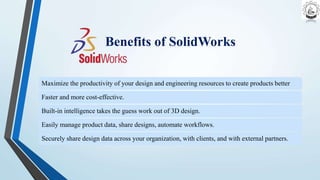 Benefits of SolidWorks
Maximize the productivity of your design and engineering resources to create products better
Faster...