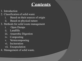 Biotechnology for Solid waste Management | PPTX