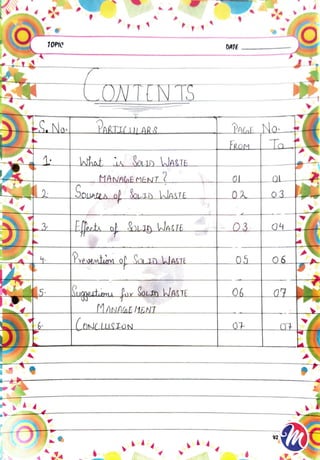 Solid waste management | Environmental studies | by Ritish bedi #RVIRGO ...