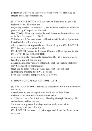 Compost Collection Contract SOLID WASTE COLLECTION & RECYCLING AGREEMENT THIS AGREEMEN.docx