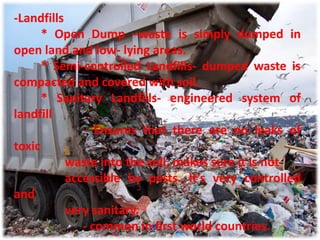 Solid waste disposal | PPTX
